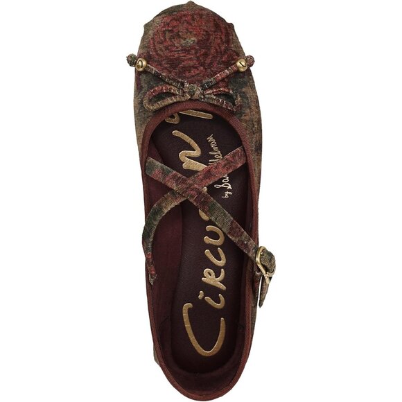 Circus NY by Sam Edelman Women's Plum Multi RPET Cross Strap Ballet Flat - Picture 5 of 6